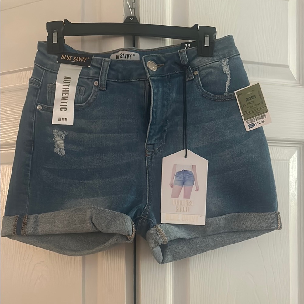 Women's Denim Shorts - Blue